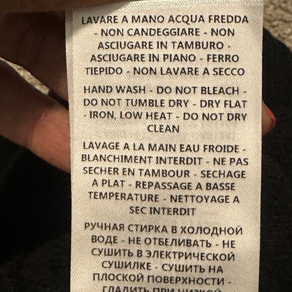 Alexander McQueen MCQ Men M Sweater Wool Cashmere Knit Pink Swallow Black NWT - Picture 8 of 11